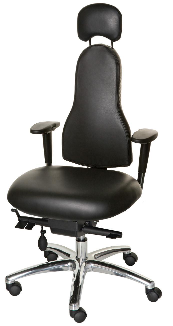AN ERGONOMIC CHAIR THAT EMBRACES INDIVIDUALITY AND IS CUSTOMISED TO SUIT YOU, YOUR POSTURE AND YOUR STYLE. HEADREST Height and depth adjustable to cradle your neck in the optimum position.