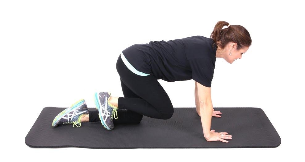Flex the foot towards your body and move entire