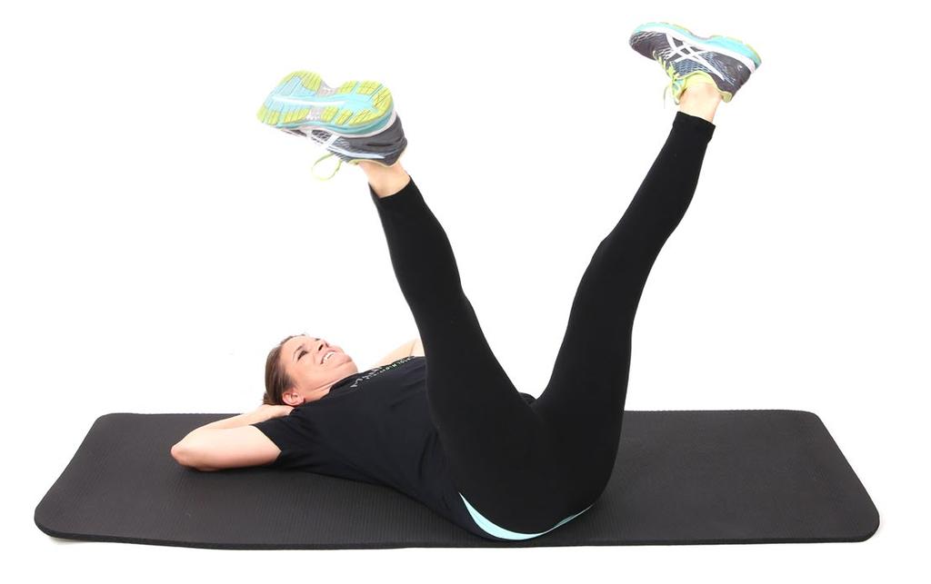 Movement: Keeping your abs clenched, snap your legs open