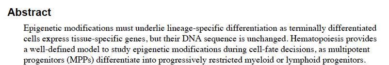 Epigenetics: