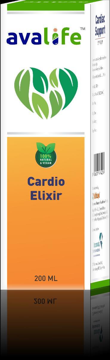 AVALIFE TM CARDIO ELIXIR Avalife TM Cardio Elixir is a cardiotonic enriched with Arjuna (Terminalia arjuna) a well known herb for treating Cardiovascular ailments.