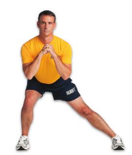 Keep mild tension on band at all times Reverse Lunge, Elbow to Instep - In Place 5 Drop