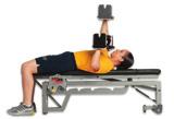 Circuit Romanian Deadlift - Circuit Leg Dumbbell Keep straight line from ear to ankle,