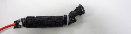 McKibben type pneumatic rubber muscles are used for generating an abduction/adduction torque.