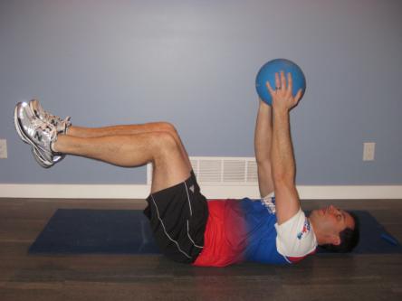 or a medicine ball with some rotation Basically you want to strengthen gluts because research