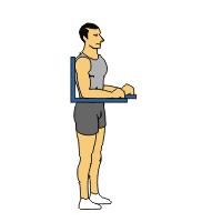 5) Return to start position. 6) To increase resistance, place arms behind head ³ arms extended overhead ³ holding weight plate or weighted object across chest. Vertical Hip Raise Vertical Hip Raise 1.