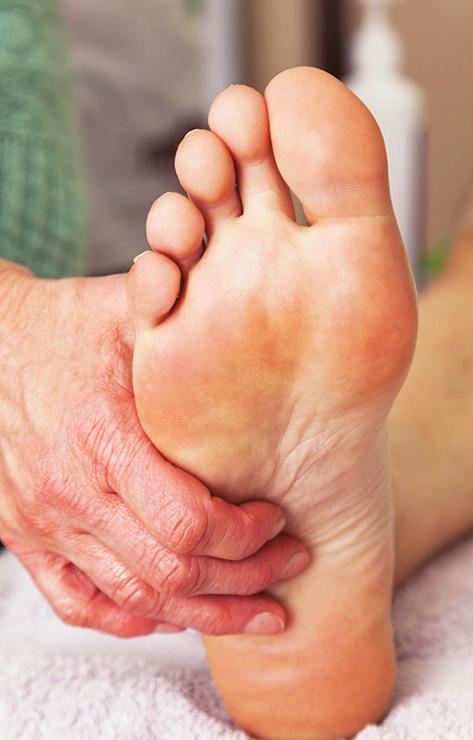 Preventing Complications: Your Feet Blood sugar above your target numbers can cause two problems with your feet over time: 1 Nerve damage 2 Decreased blood flow Because of these problems, a sore,