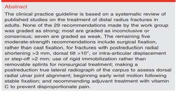 What We Do Know Surgical Fixation of