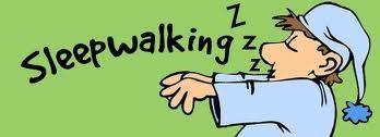 5) Sleepwalking and Sleep Talking Occurs when a person is partly but not completely awake during the night They may walk of do other things without any memory