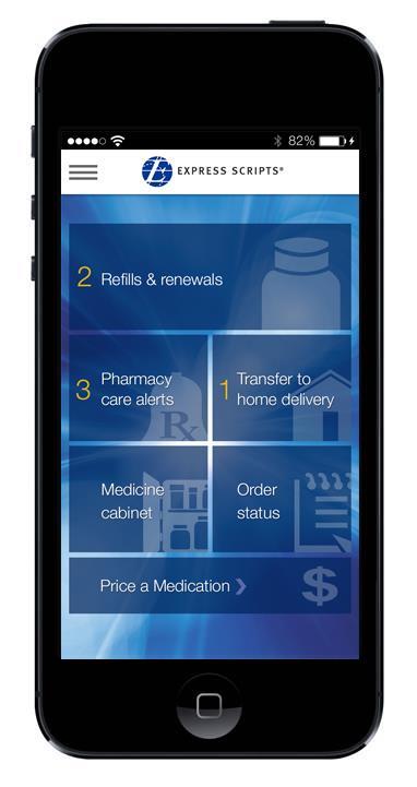 An app that drives better decisions and healthier outcomes for members on the go Convenience Easy-order refills and up-to-the-minute order status lets members avoid trips to their local pharmacy