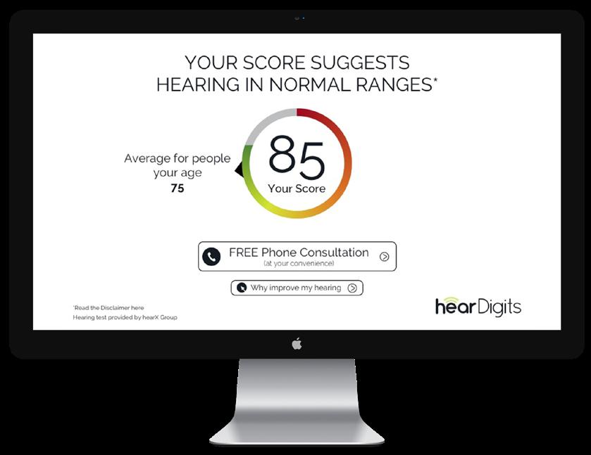 The heardigits widget is a simple and affordable way to connect with people who are concerned about their hearing.