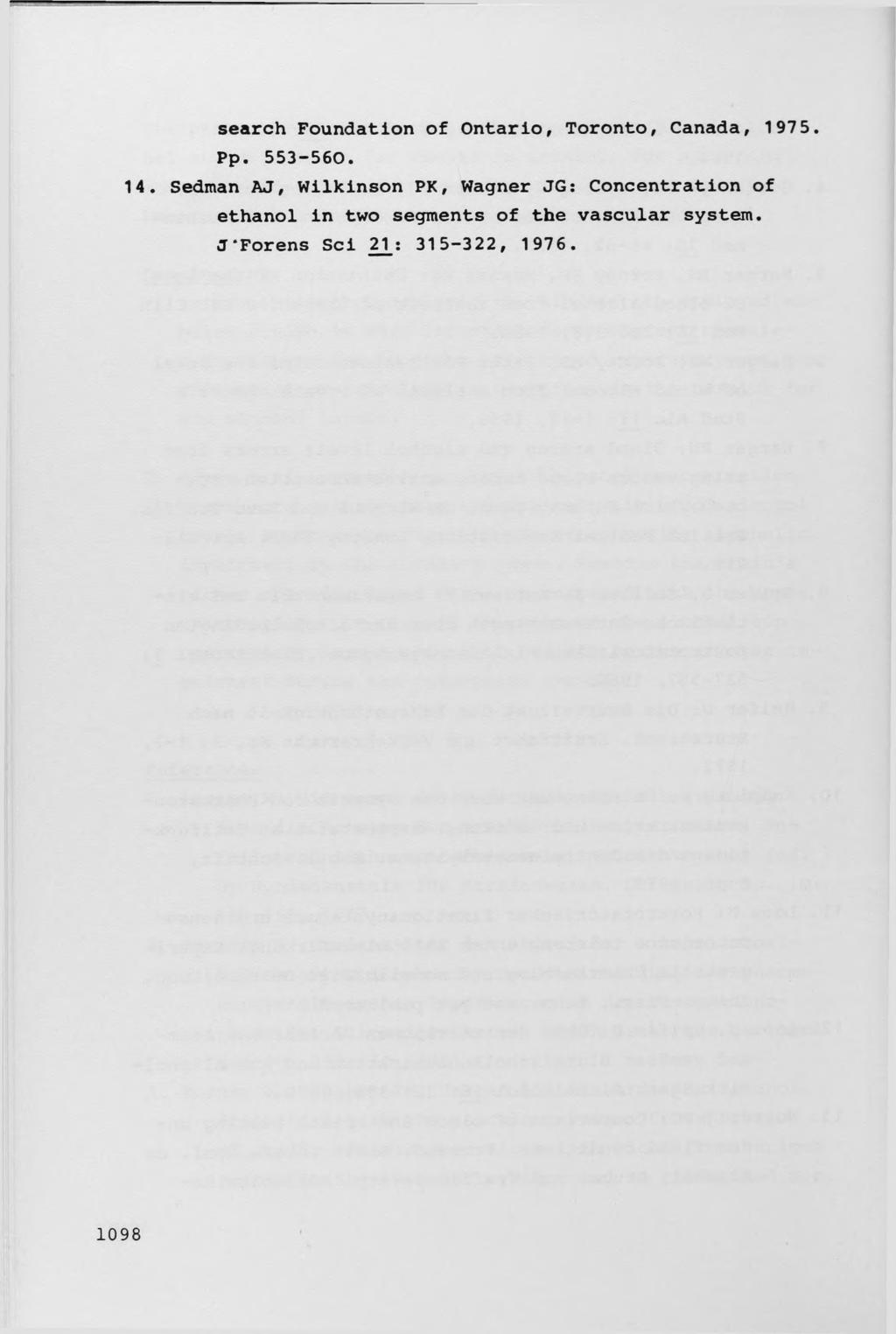 search Foundation of Ontario, Toronto, Canada, 1975. Pp. 553-560. 14.