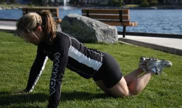 Modified Push Up Get into plank position