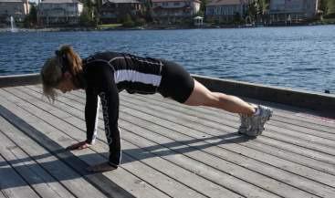 Mountain Climber Get into a plank position Draw