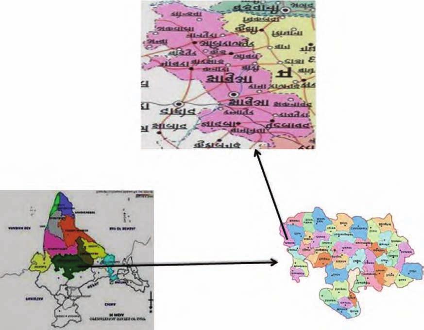 WAGH et al: ETHNOMEDICINAL PLANTS FOR DYSENTERY AND DIARRHOEA BY TRIBALS OF JHABUA 257 Map of Inda Map of Madhya Pradesh Map of Jhabua District Plate 1 Maps of study area of School of Studies in