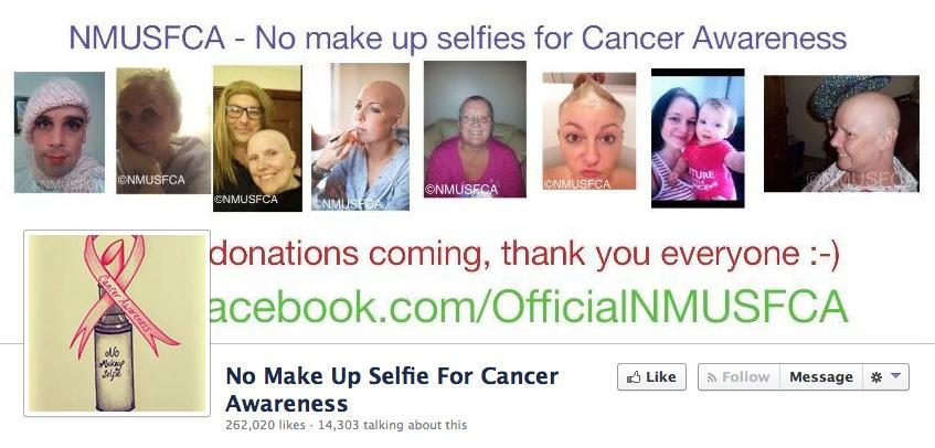 Over 3 main campaign days, Cancer Research UK Site traffic up No Makeup Selfie Campaign Page 370%, 289% and 187% 10 new clinical trials