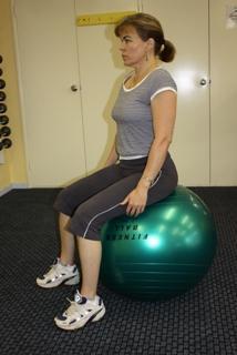 Beginners Trunk Exercises A) Ball Sitting-abdominal work Sit on your ball and feel the movement. Spend some time just practising to balance on your ball.
