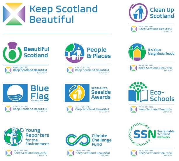 Our brand family Keep Scotland Beautiful is the independent charity which campaigns, acts and educates on a range of local, national and