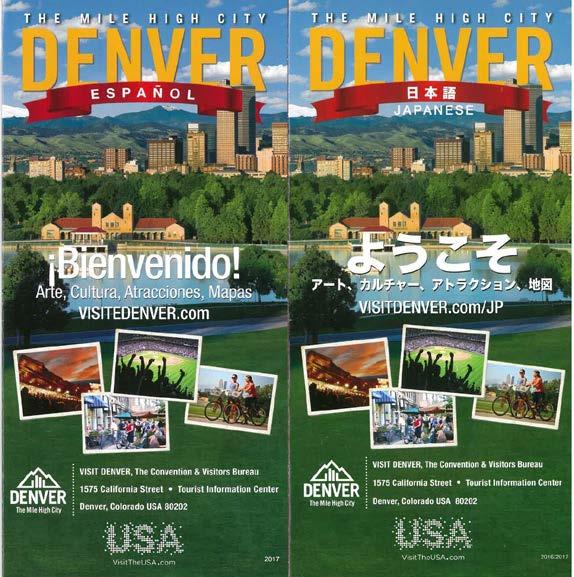 DENVER Information Guide, Spanish and Japanese In order to assure information that is vital to travelers is translated, a committee comprised of representatives from the Aviation Public Relations,