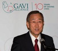 Ban Ki-moon says immunisation is key to UN strategy At the opening of the Call for Action and Resources meeting in New York in October, the United Nations (UN) Secretary-General, Ban Ki-moon, said