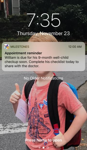 Other App Features Appointments Enter upcoming appointments and receive reminders as the dates approaches Reminders Checklist