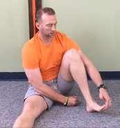 Rub inside, outside, and middle of each foot Toe Flexor Stretch 1.