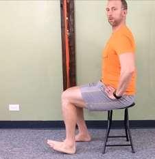 With ABS in, Lean Back slightly, Stretch should be felt in thigh 3.