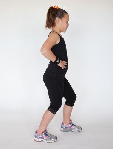 possible with both feet lat on the loor Turn your back foot inwards slightly Short calf stretch Take a short