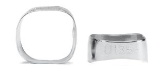 Bands and Attachments Unitek General Purpose Molar Bands Universal anatomy fits rights and lefts with minor burnishing Permanent laser ID Individual wide bands available in hard temper.