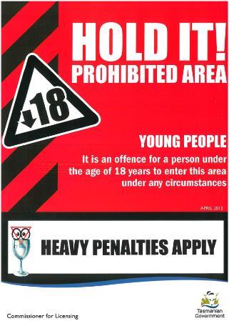 Other signs, such as the Prove It signs are not mandatory, but can be very helpful for staff and send a clear message to patrons that they will be asked for identification.