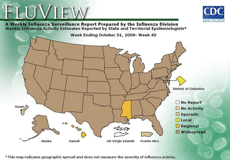 Update on Cases November 2009 2009 H1N1 Influenza is now