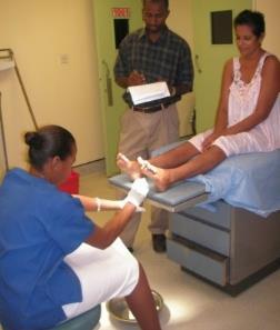 Skin Wound Care 2012 Oct;25(10):465-76; Screening for the high-risk diabetic foot: a 60- second tool (2012). Sibbald RG, Ayello EA, Alavi A, Ostrow B, Lowe J, Botros M, Goodman L, Woo K, Smart H.