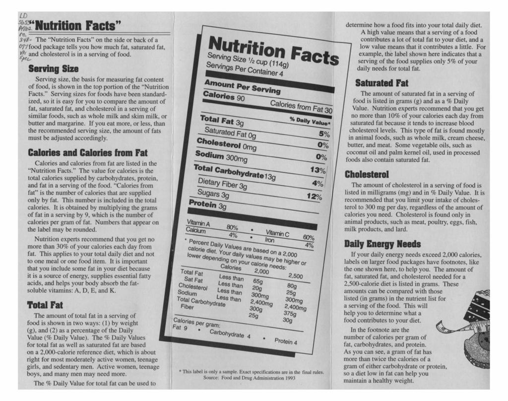 LD ~hj-'nutrition Facts" no.