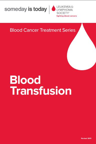 Transfusions Red blood cells transfusions may Improve red blood cell counts Relieves symptoms of anemia such as