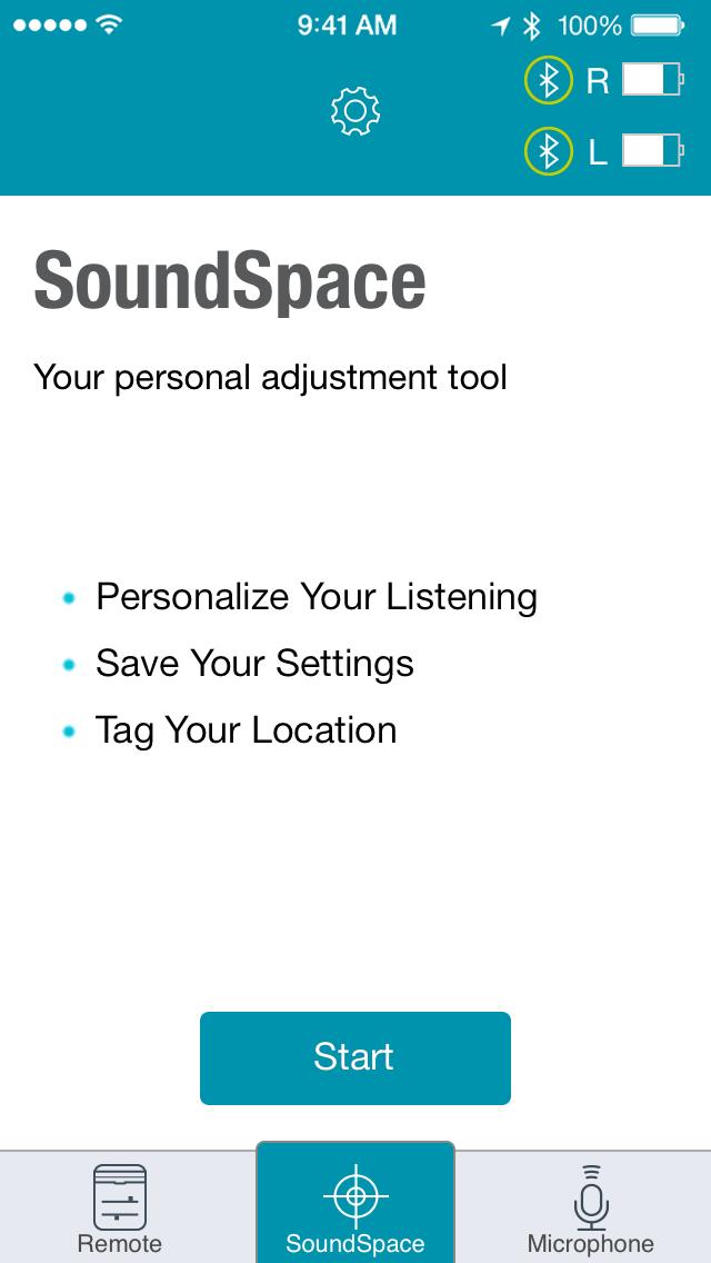 and follow the prompts to take or use a and confirm that you want to SOUNDSPACE SCREEN The SoundSpace screen allows you to