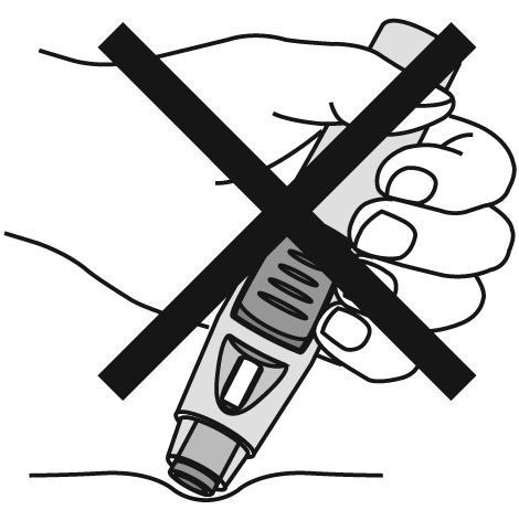 Figure 7 Do not put the cap back on because it may damage the needle inside the SmartJect autoinjector.