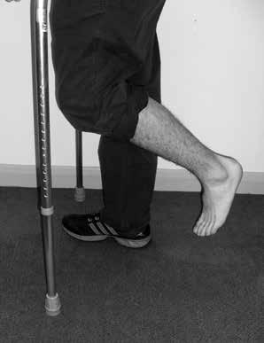 1. Non weight-bearing (NWB) This means that you should not put any weight on your affected leg. Keep your affected leg off the ground by holding your knee slightly bent.