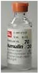 Novolin R vial or Humulin R (regular) vial I will take units 30 minutes before meals Novolin R vial Humulin R vial Apidra (glulisine) vial or pale blue Apidra SoloStar pen with lime green on the