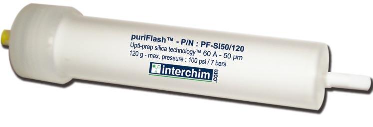 puriflash TM Columns Upti-prep is Interchim's proprietary silica technology that is utilized within our range of Flash Chromatography columns, the Upti-prep technology has been developed around