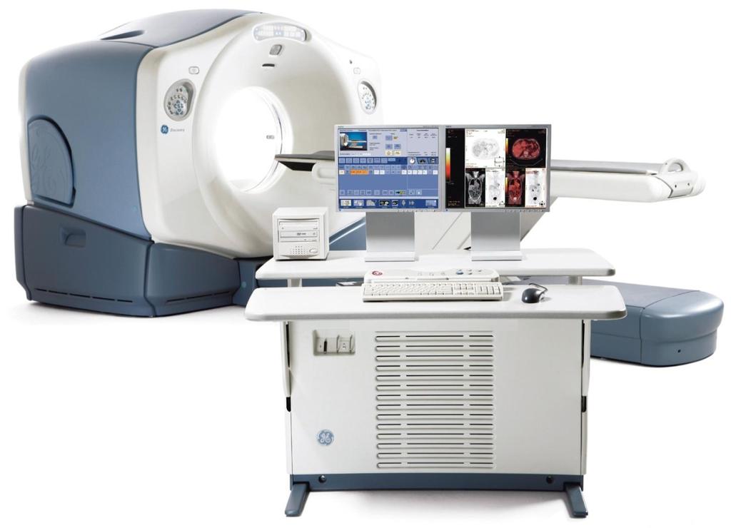 PET/CT Scanner A PET/CT scan reveals information about both the structure
