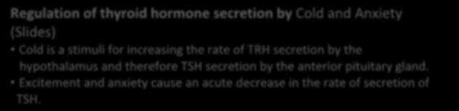TRH causes an increase in the output of TSH by anterior Pituitary.