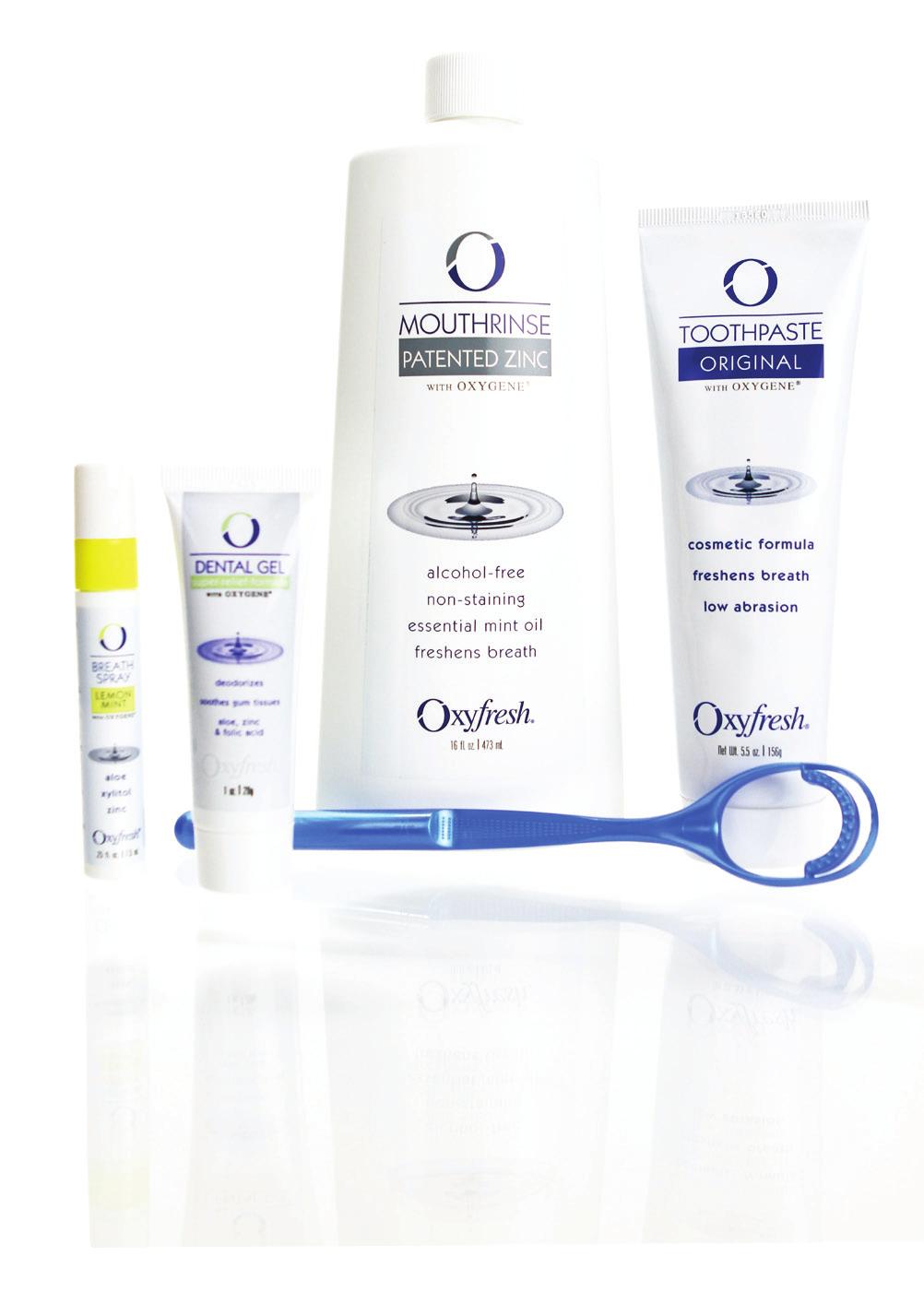 Cosmetic Kit This kit contains the exclusive proprietary ingredient Oxygene, combined and patented with zinc acetate, to offer maximum breath protection throughout the day.