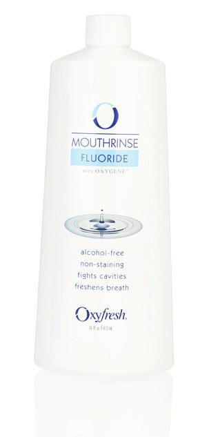 Fluoride mouthrinse Exceptional breath control with cavityfighting protection A safe and effective concentration of neutral sodium fluoride has been included in this formula to provide the added