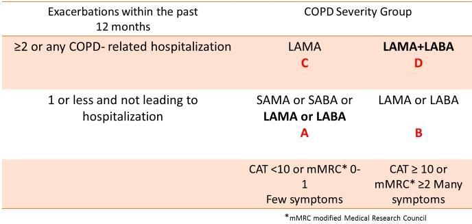 2017 GOLD: Initial Medications Global Initiative for Chronic Obstructive Lung Disease (GOLD).
