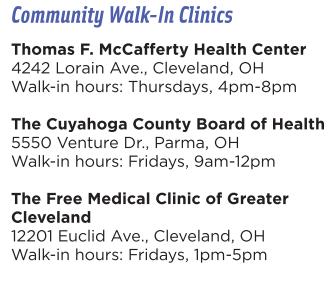 , Cleveland, OH Walk-in hours: Monday-Friday 9-4 Cuyahoga County Project DAWN has