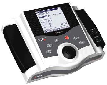 735X MultiStim device with Two fully independent channels 124 preset treatment protocols Up to 28 user-defined protocols Low and medium frequencies TENS, FES, FAR, IDC, GALVANIC, DIADYNAMIC, 4-POLE,