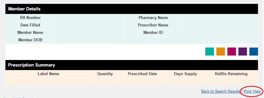 multiple Prescription numbers into the search box To download results to an Excel spreadsheet, click here Pharmacy/Prescription