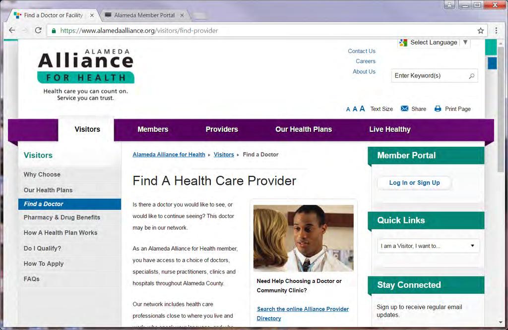 Alameda Alliance for Health Provider Directory Find a Doctor https://www.alamedaalliance.