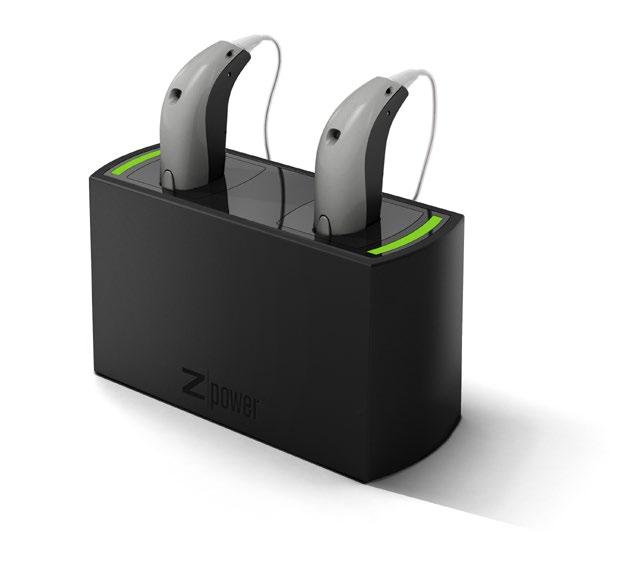 Zerena rechargeable minirite in the battery charger By using the rechargeable option, you can save time by not having to buy and dispose of hearing aid batteries.
