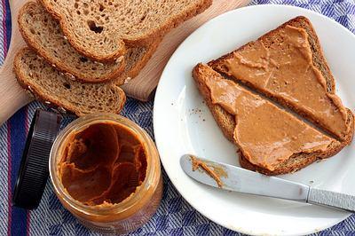 Just a few spoonfuls of peanut butter give you a quick and easy protein boost. This nut butter is a good source of monounsaturated fat and fiber.